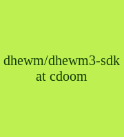 dhewm/dhewm3-sdk at cdoom